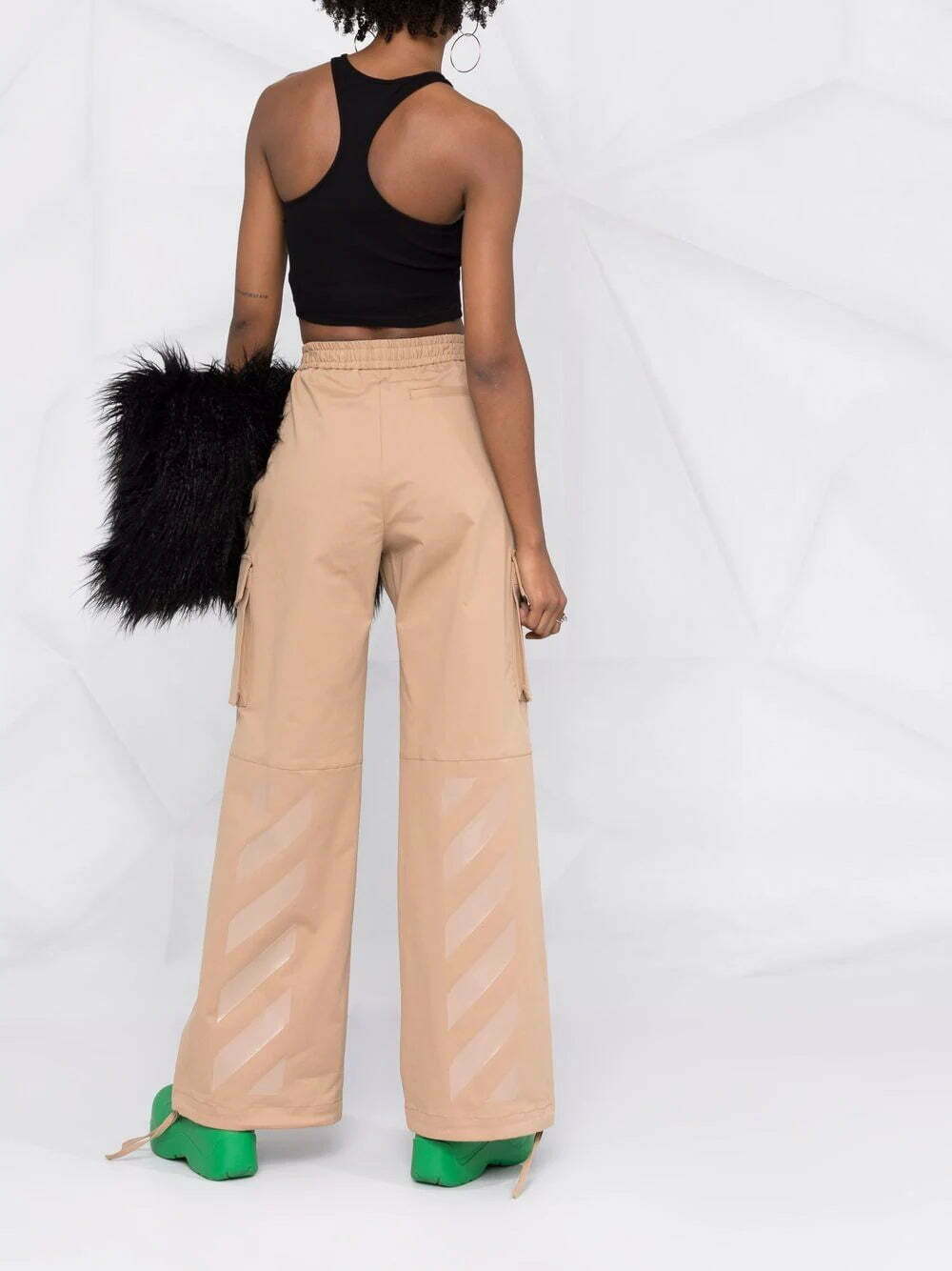 Off-White Off-Stamp ribbed crop top - Image 4