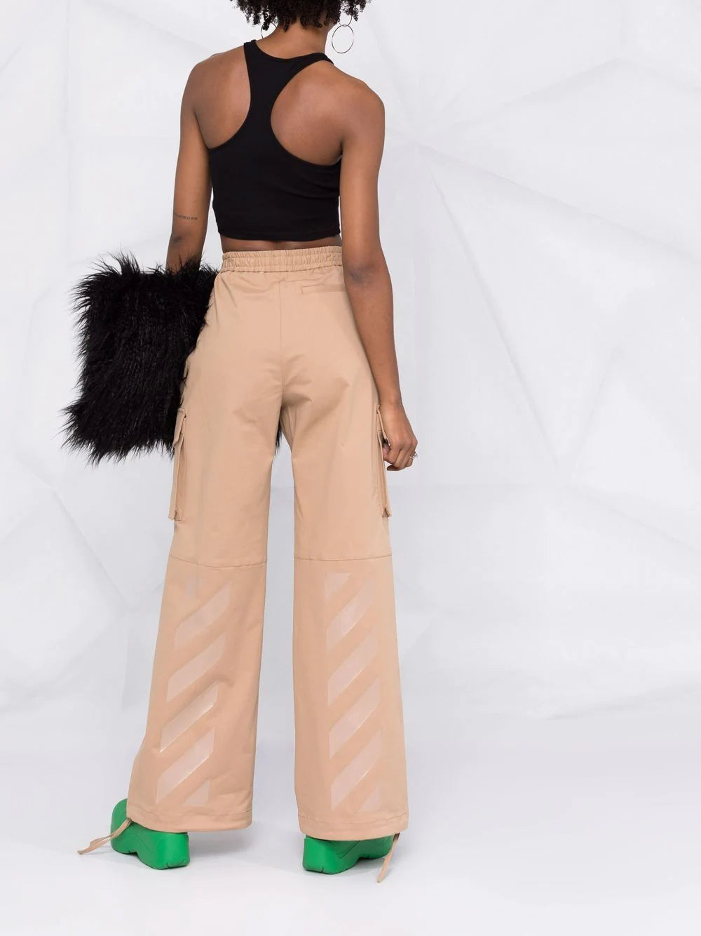 Off-White Off-Stamp ribbed crop top - Image 4