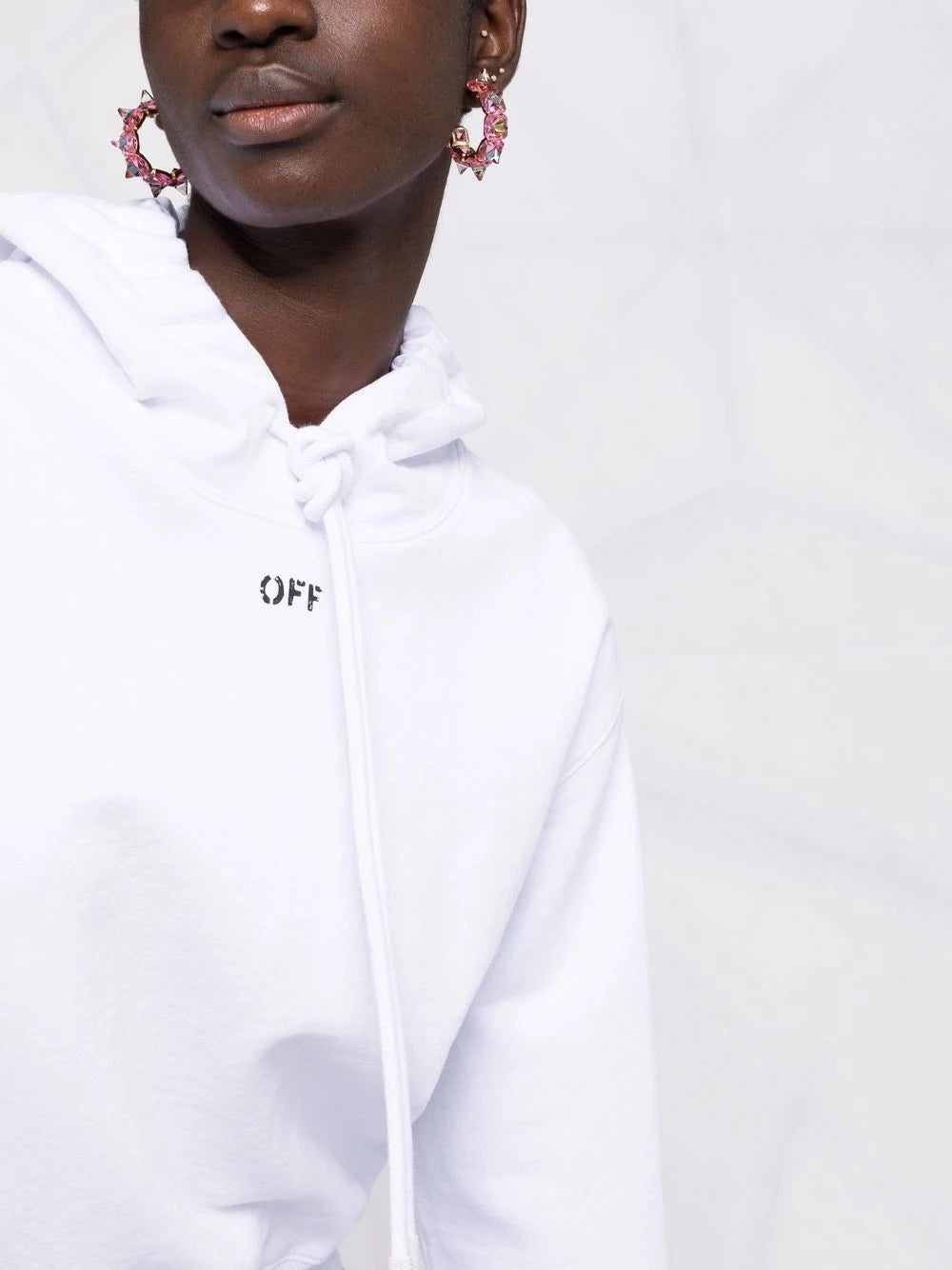 Off-White Off-stamp cropped hoodie - Image 3