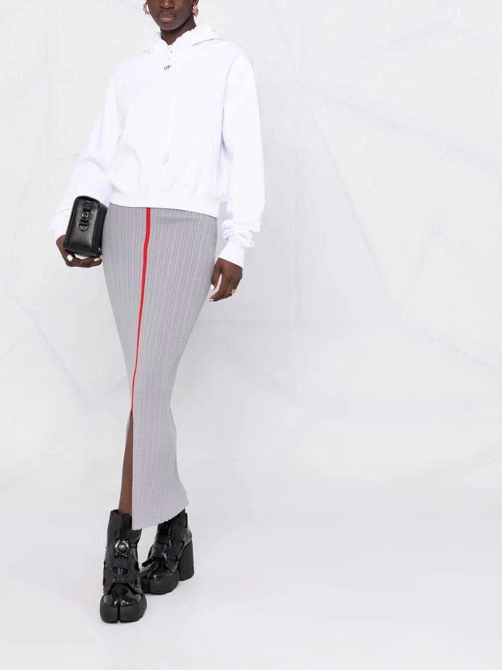 Off-White Off-stamp cropped hoodie - Image 2