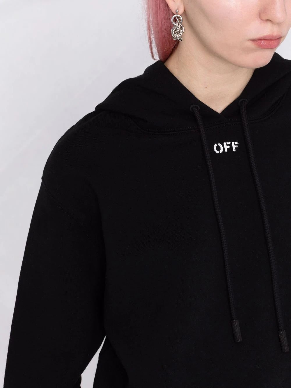 Off-White Off-stamp cropped hoodie - Image 3