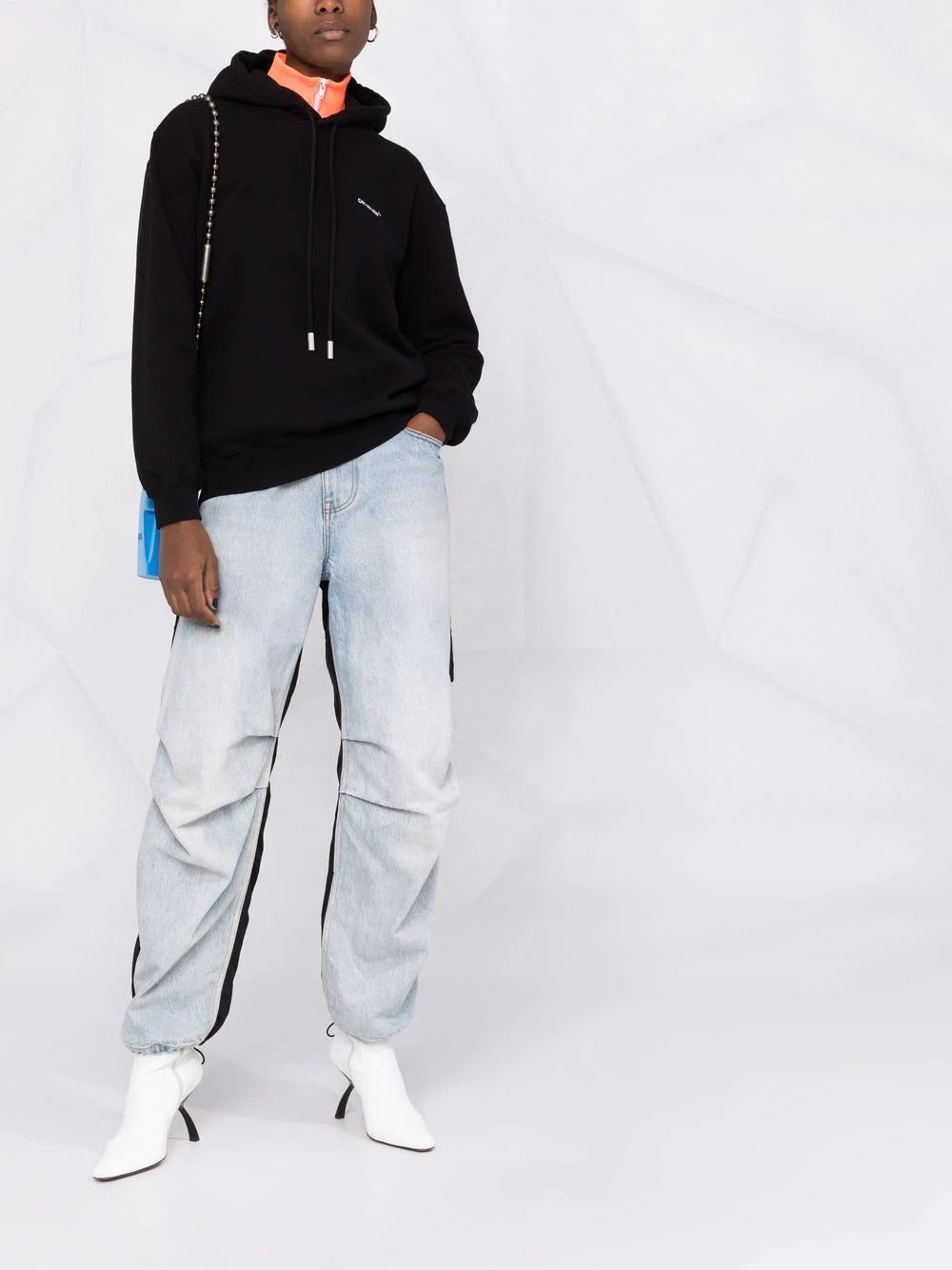 Off-White logo-print Diag hoodie - Image 2