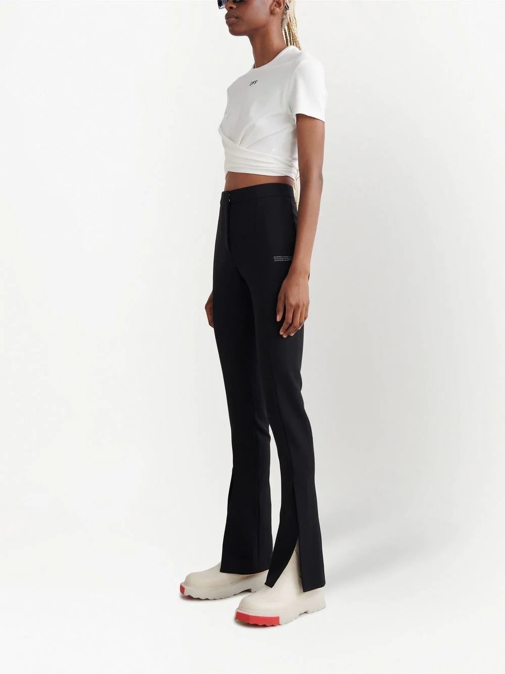Off-White high-waisted tailored trousers - Image 3