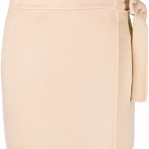 Off-White side tie fastening miniskirt