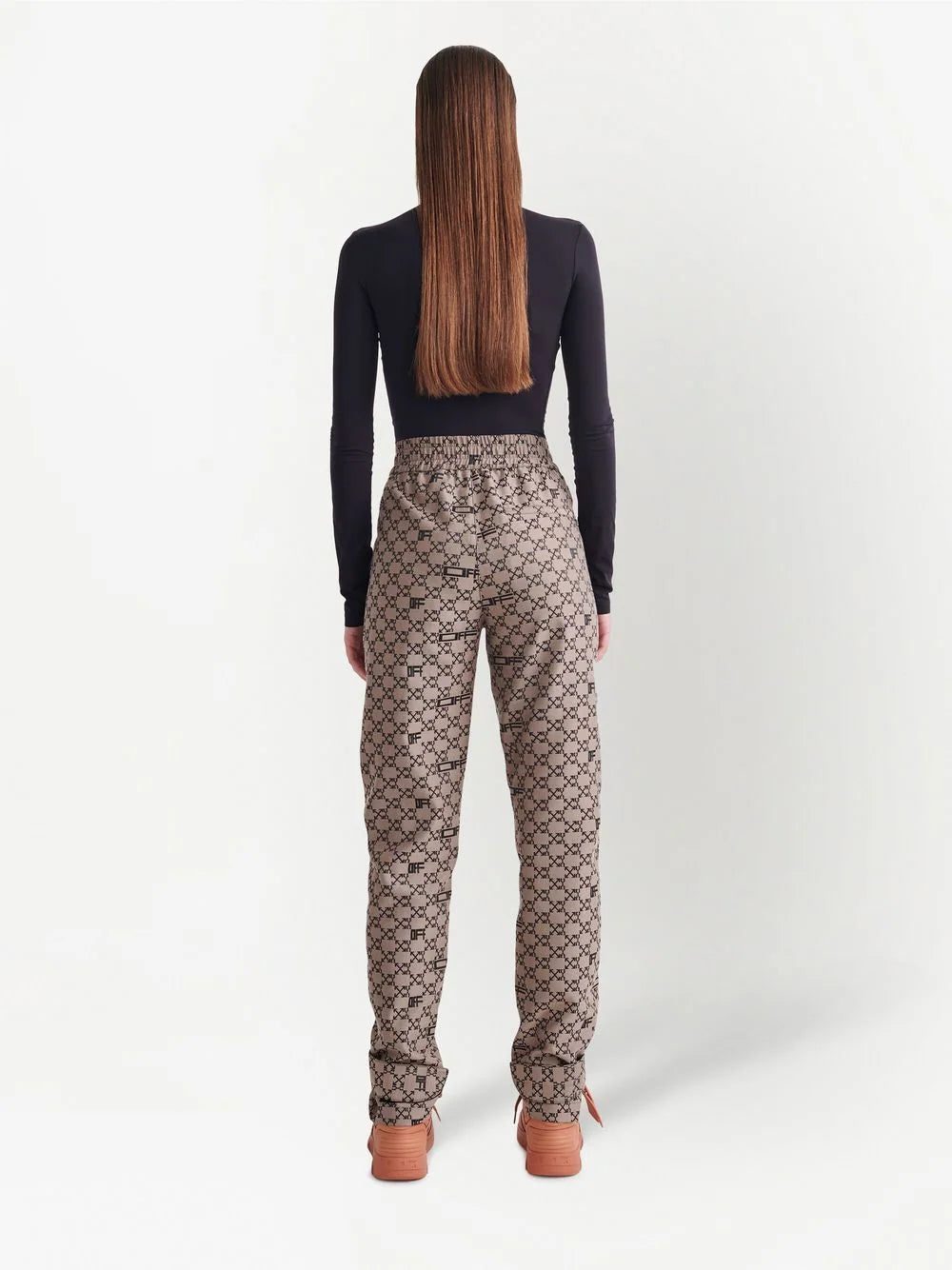 Off-White monogram tapered-leg trousers - Image 3