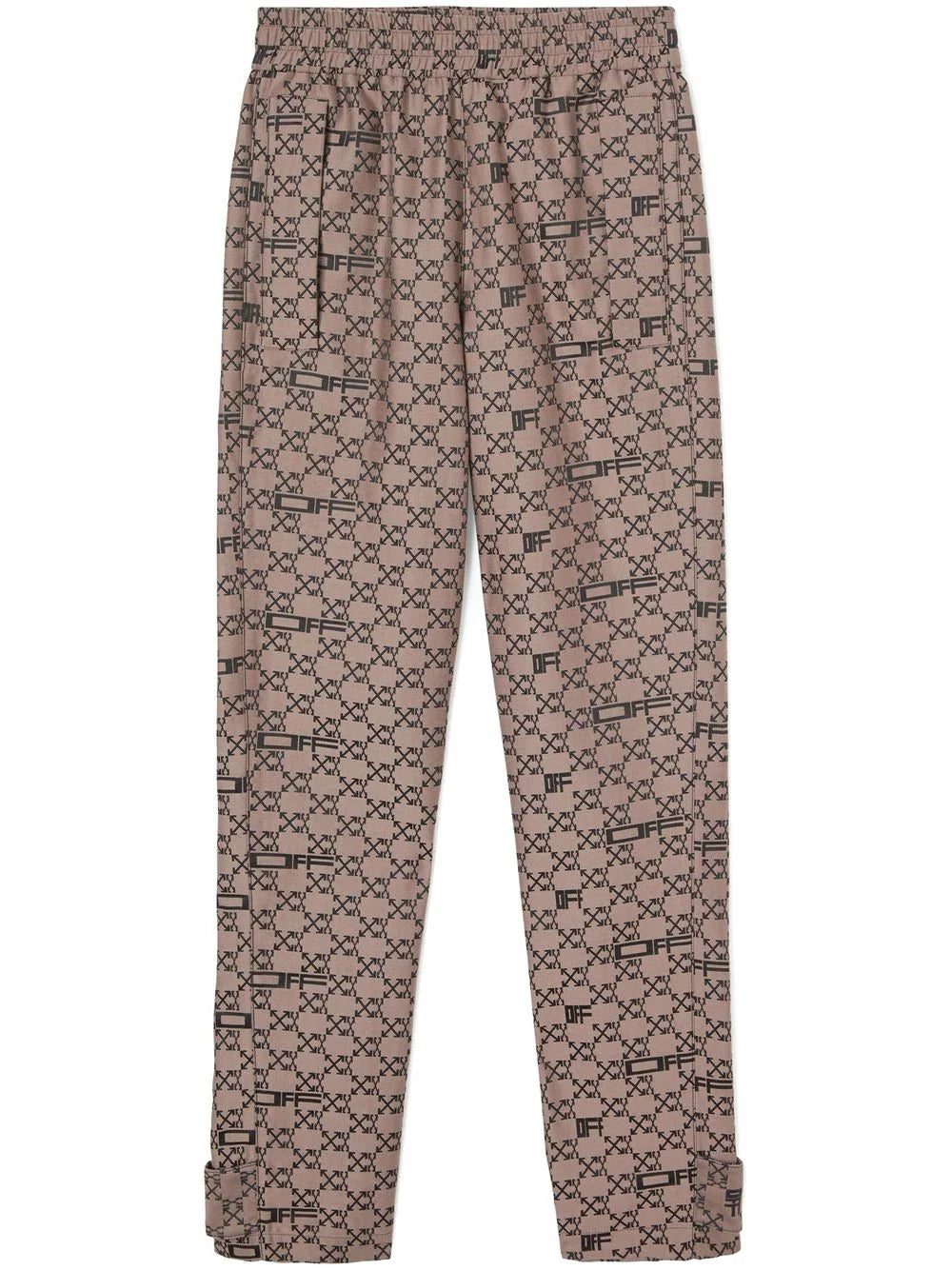 Off-White monogram tapered-leg trousers