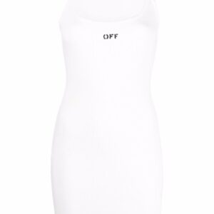 Off-White Off-Stamp ribbed dress