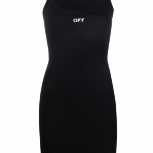 Off-White Off-Stamp ribbed dress