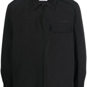 Off-White  Diag-stripe zipped shirt jacket