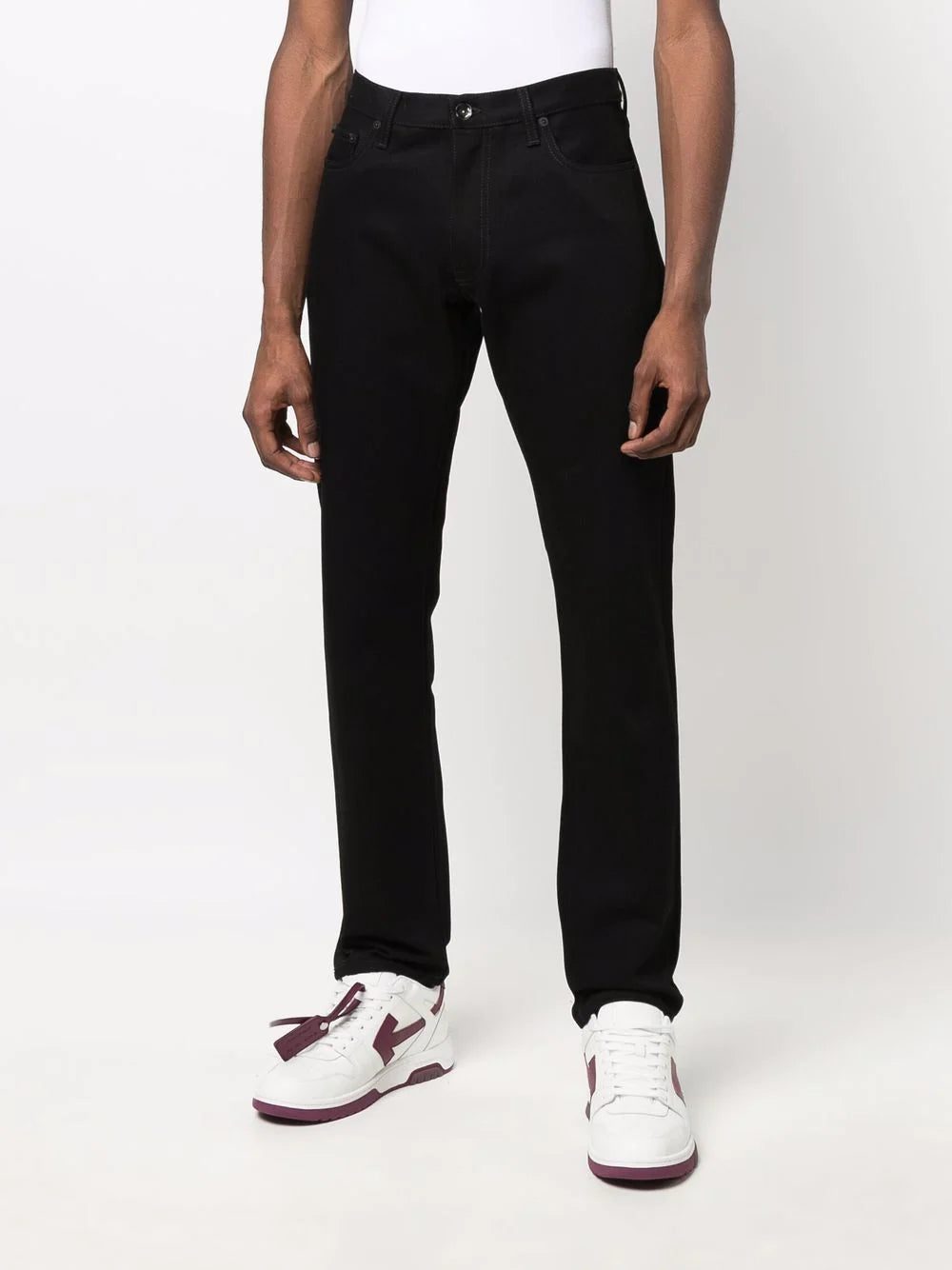 Off-White Diag-stripe print slim fit jeans - Image 3