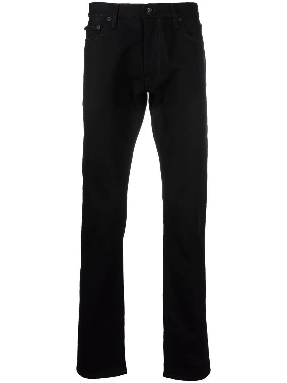 Off-White Diag-stripe print slim fit jeans