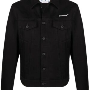 Off-White  chest logo-print denim jacket