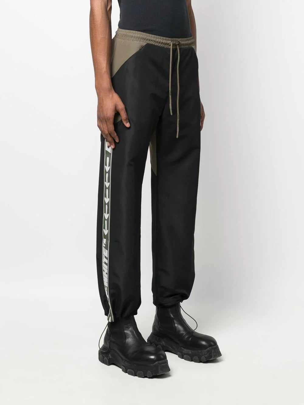 Off-White logo-tape panelled track pants - Image 3