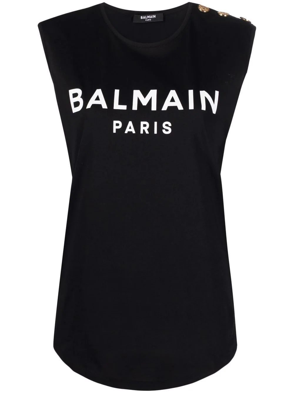 Balmain logo-print tank top