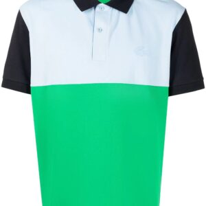 Lacoste  panelled cotton polo shirt