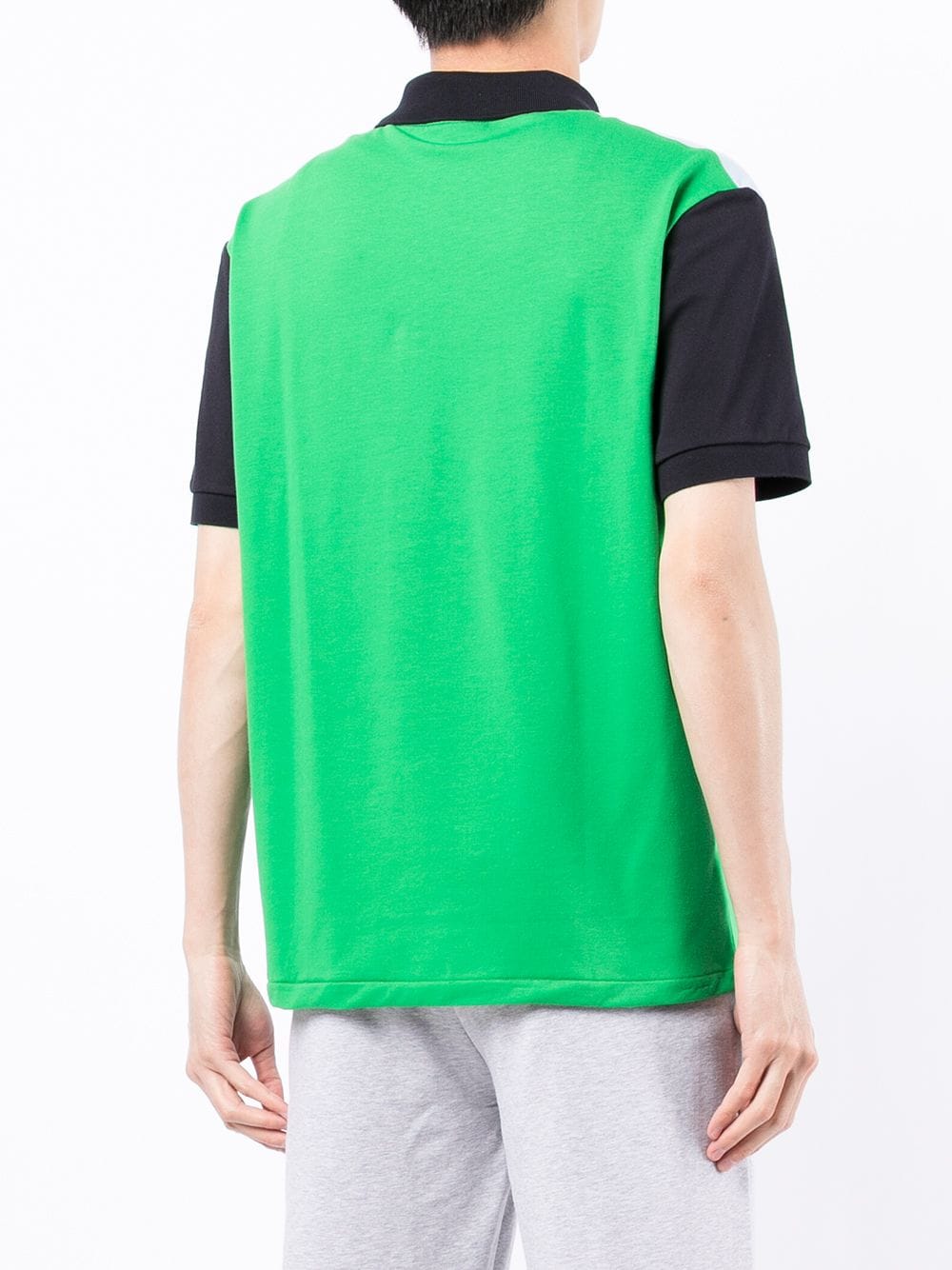 Lacoste panelled cotton polo shirt - Image 3