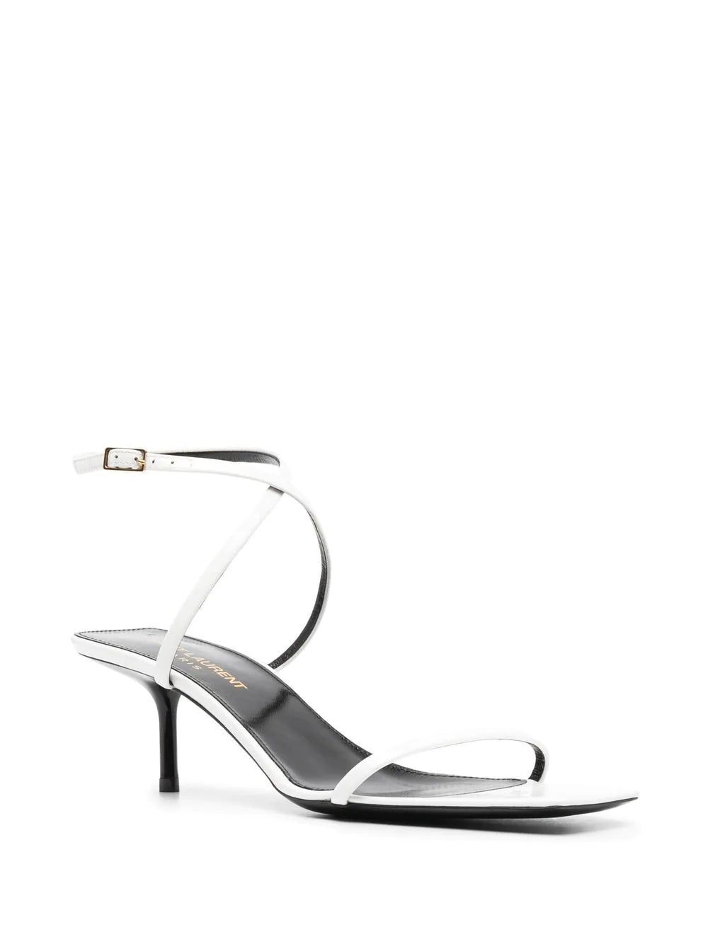 Saint Laurent low-heel strappy leather sandals - Image 2