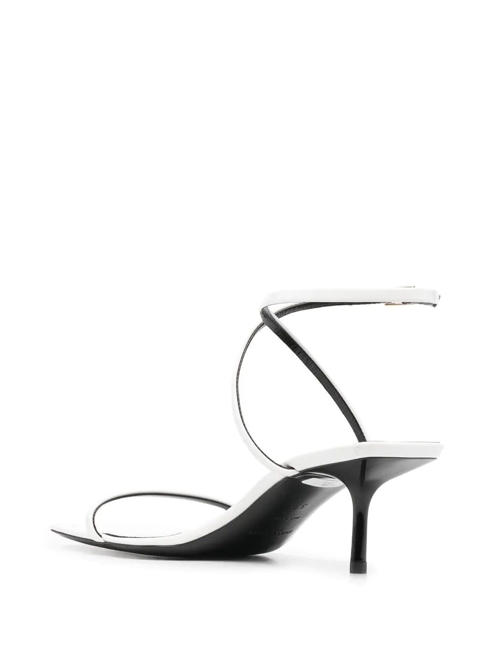 Saint Laurent low-heel strappy leather sandals - Image 3