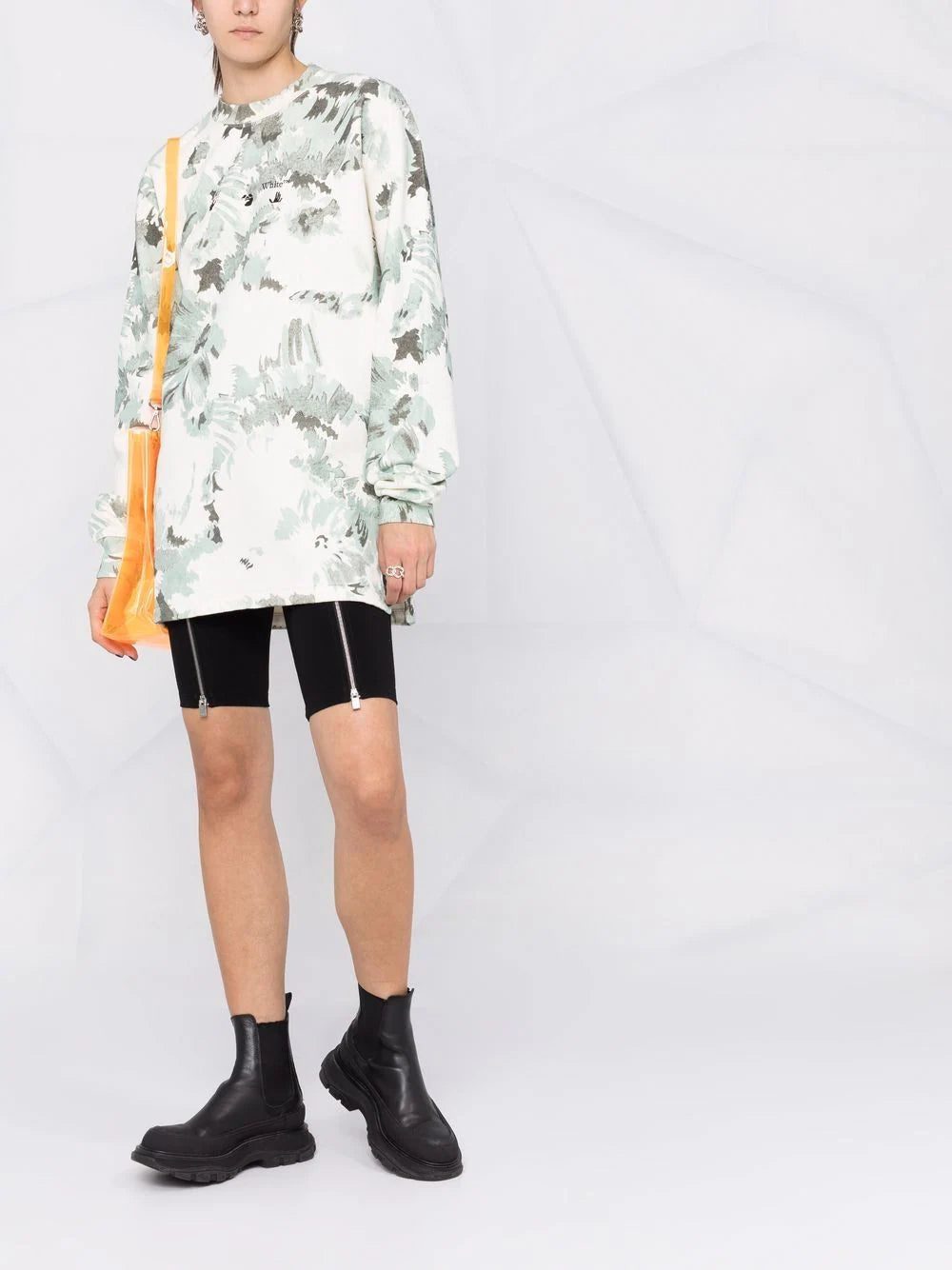 Off-White abstract-print sweater dress - Image 2