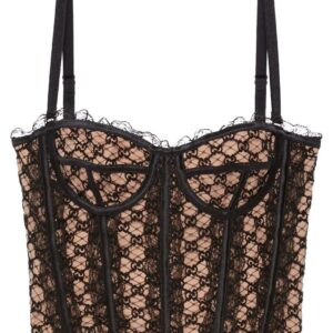 Gucci  GG mesh corset top
