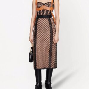 Gucci  GG mesh corset top