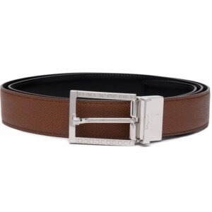 Ferragamo engraved buckle-fastening belt