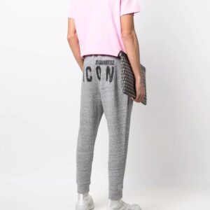 Dsquared2  Icon slogan-print ankle-length trackpants