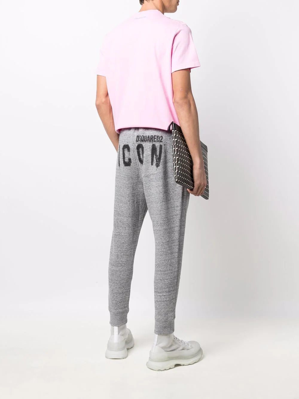 Dsquared2 Icon slogan-print ankle-length trackpants - Image 2