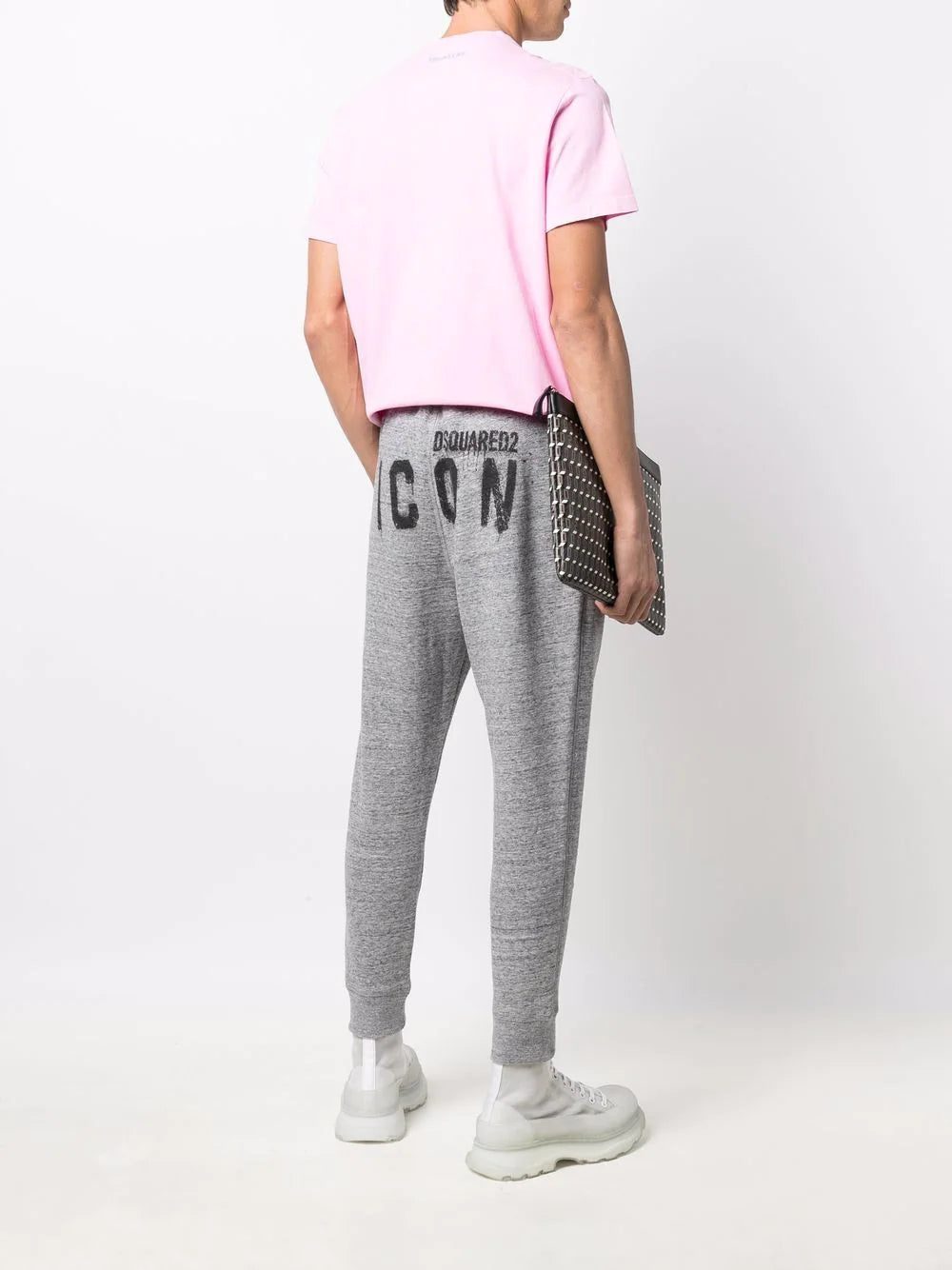 Dsquared2 Icon slogan-print ankle-length trackpants - Image 2