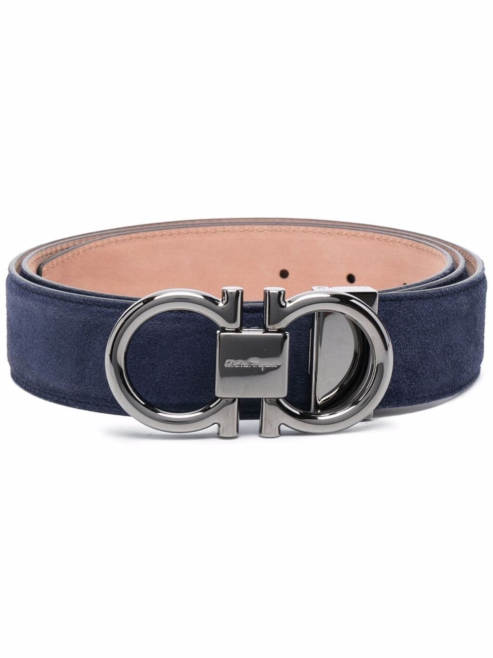 Ferragamo Gancini suede belt