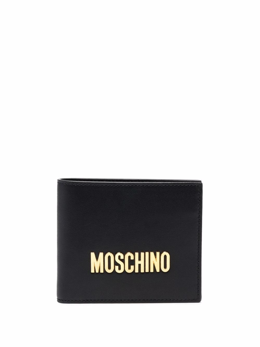 Moschino logo-plaque wallet