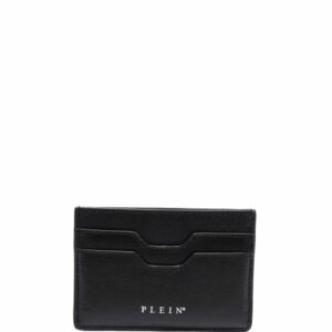 Philipp Plein engraved-logo leather cardholder