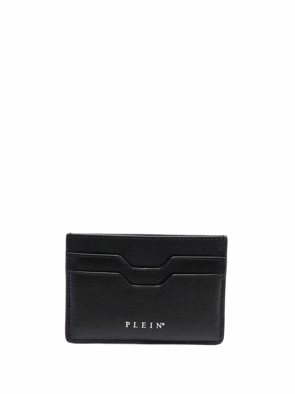 Philipp Plein engraved-logo leather cardholder