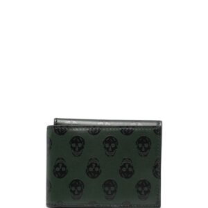 Alexander McQueen skull-print leather wallet