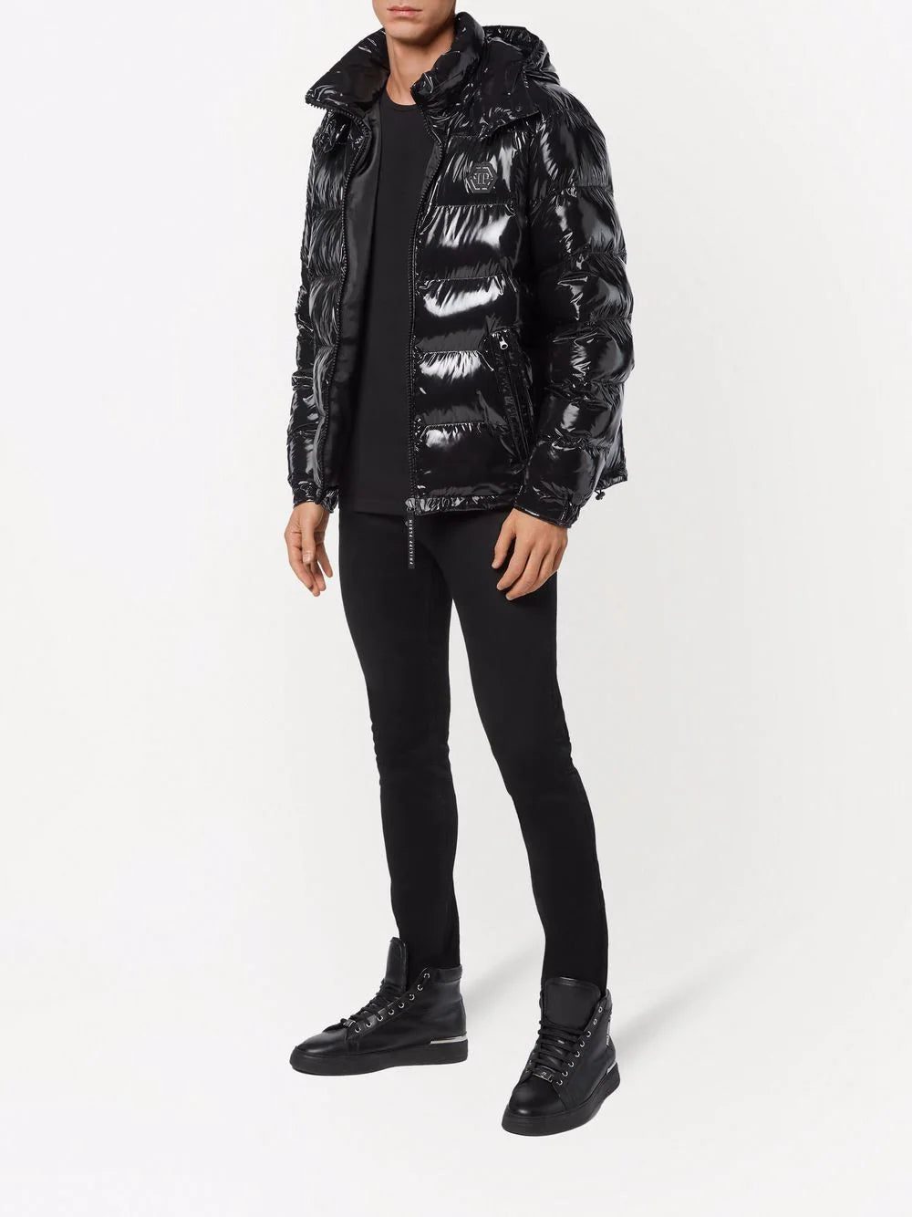 Philipp Plein high-shine padded jacket - Image 2
