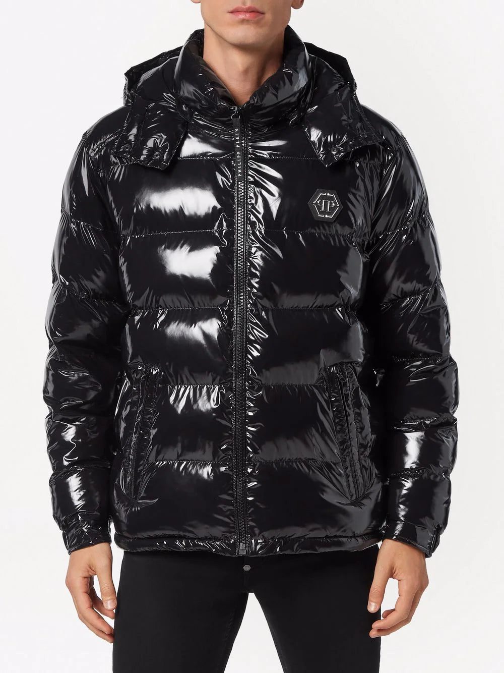 Philipp Plein high-shine padded jacket - Image 3