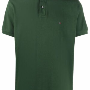 Tommy Hilfiger signature flag embroidered-logo polo shirt