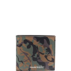Alexander McQueen  camouflage-print leather wallet