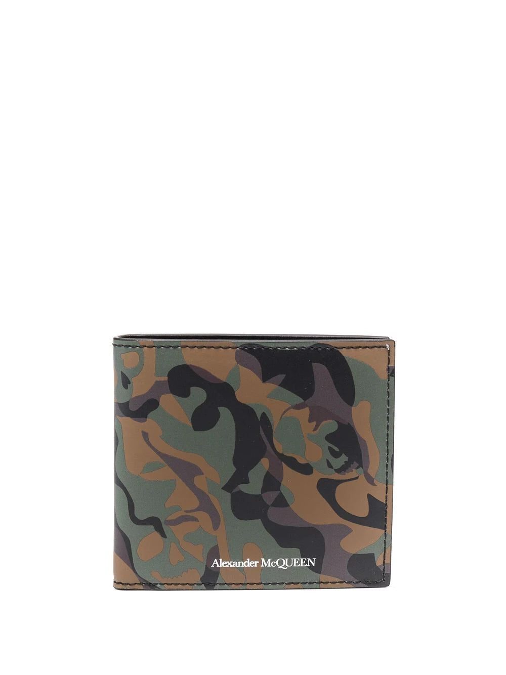 Alexander McQueen camouflage-print leather wallet