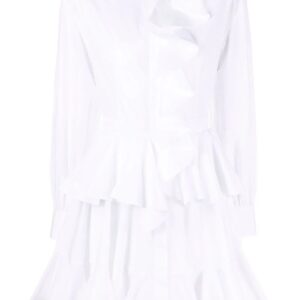 Alexander McQueen ruffle-detail shirt dress