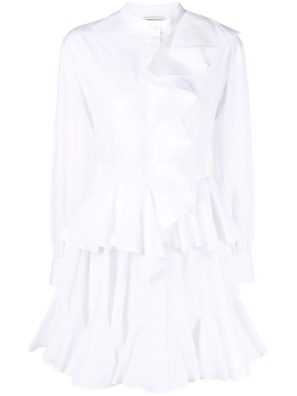 Alexander McQueen ruffle-detail shirt dress