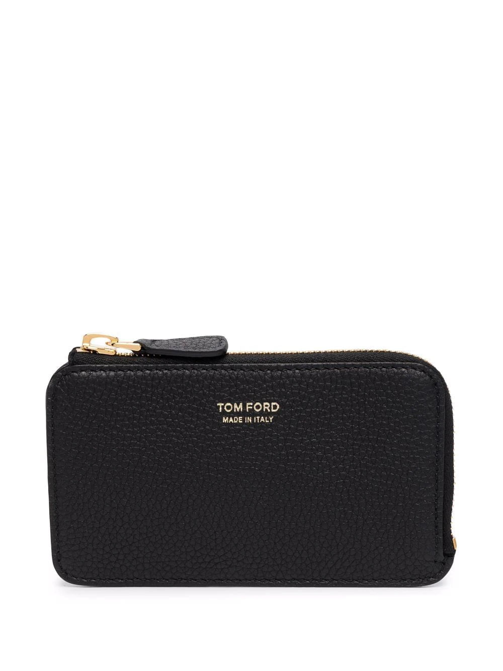 TOM FORD logo-print pebbled wallet