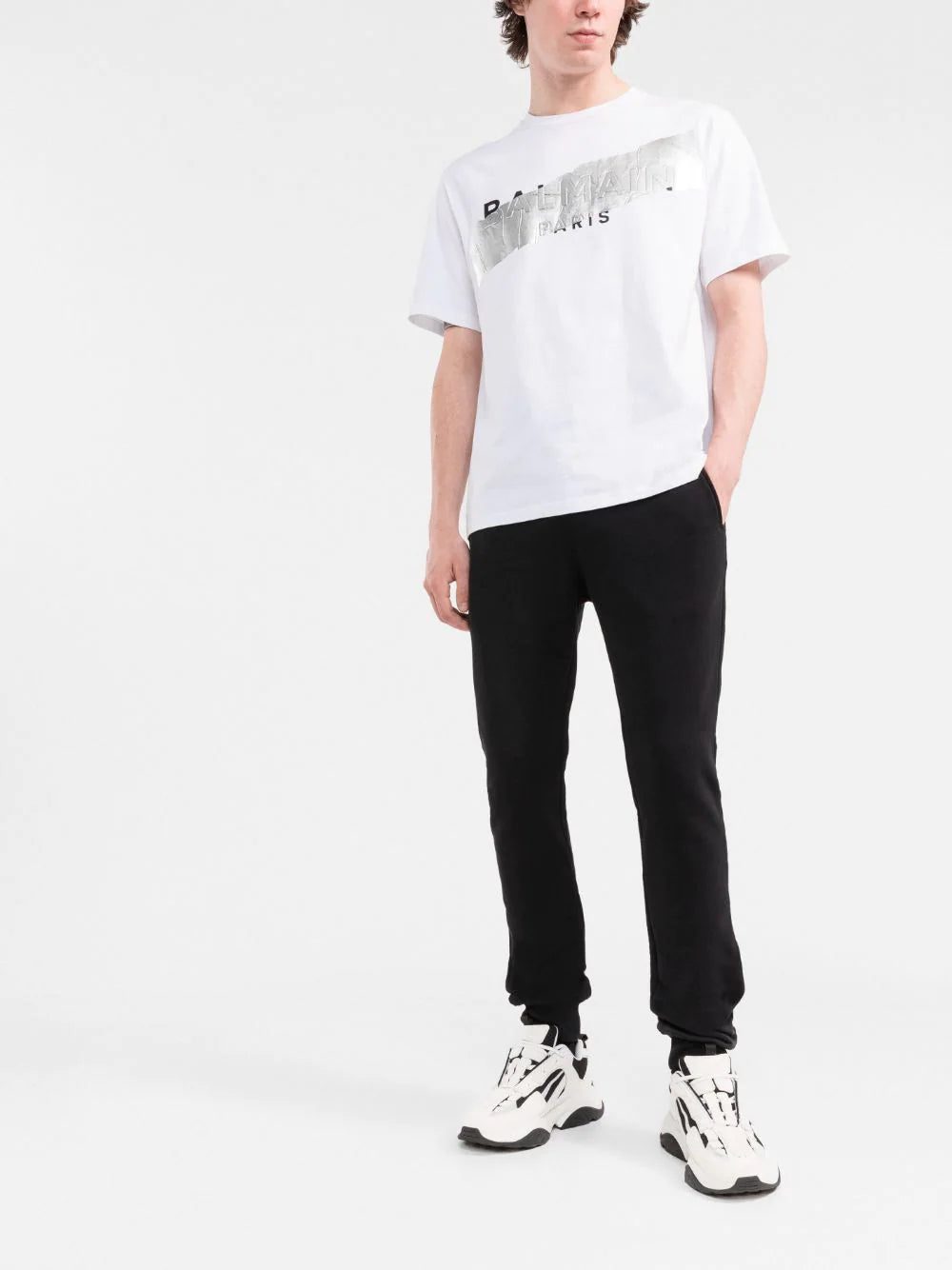 Balmain logo-tape track pants - Image 2
