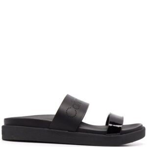 Calvin Klein  perforated-logo slides