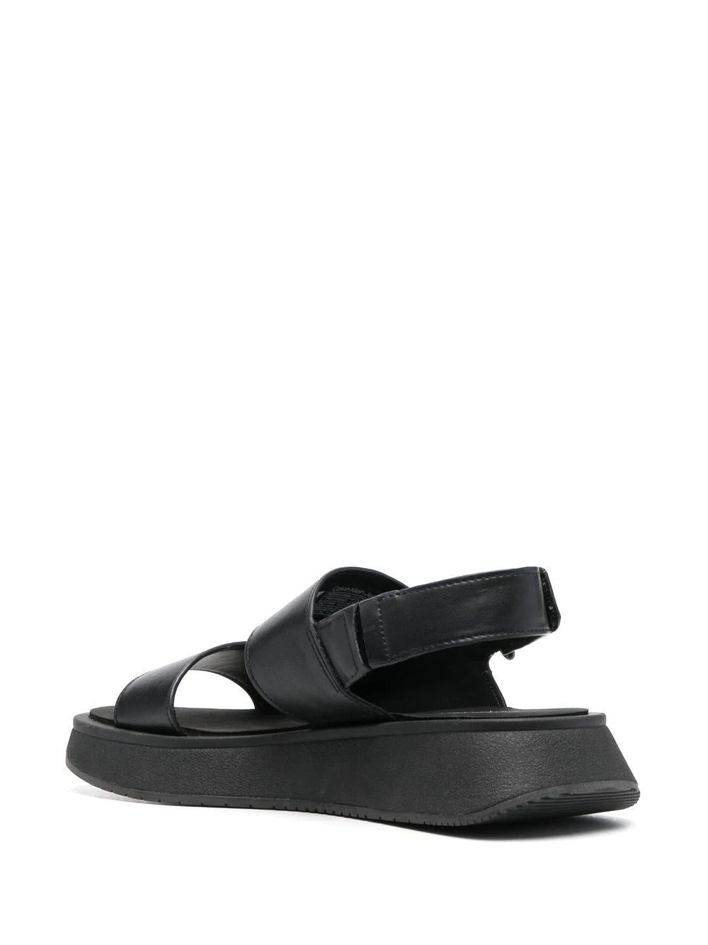 Calvin Klein logo-print leather slingback sandals - Image 3