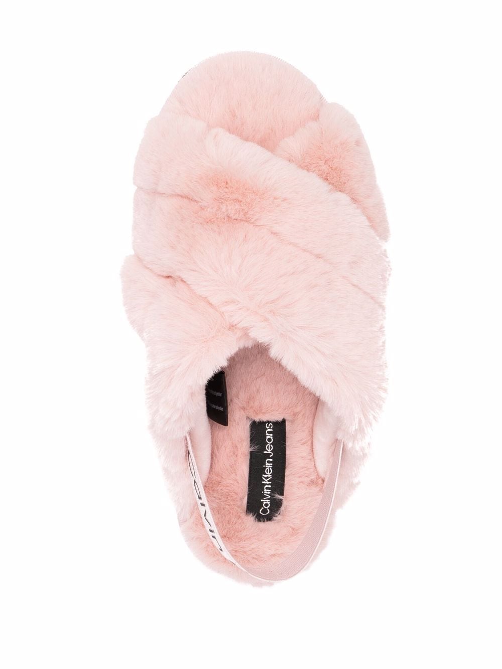 Calvin Klein faux fur open-toe sandals - Image 4