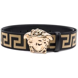 Versace Medusa-head leather belt