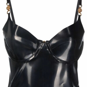 Versace latex bustier top