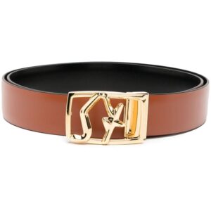 Louis Vuitton logo-buckle leather belt