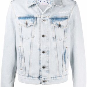 Off-White  bleached-effect denim jacket